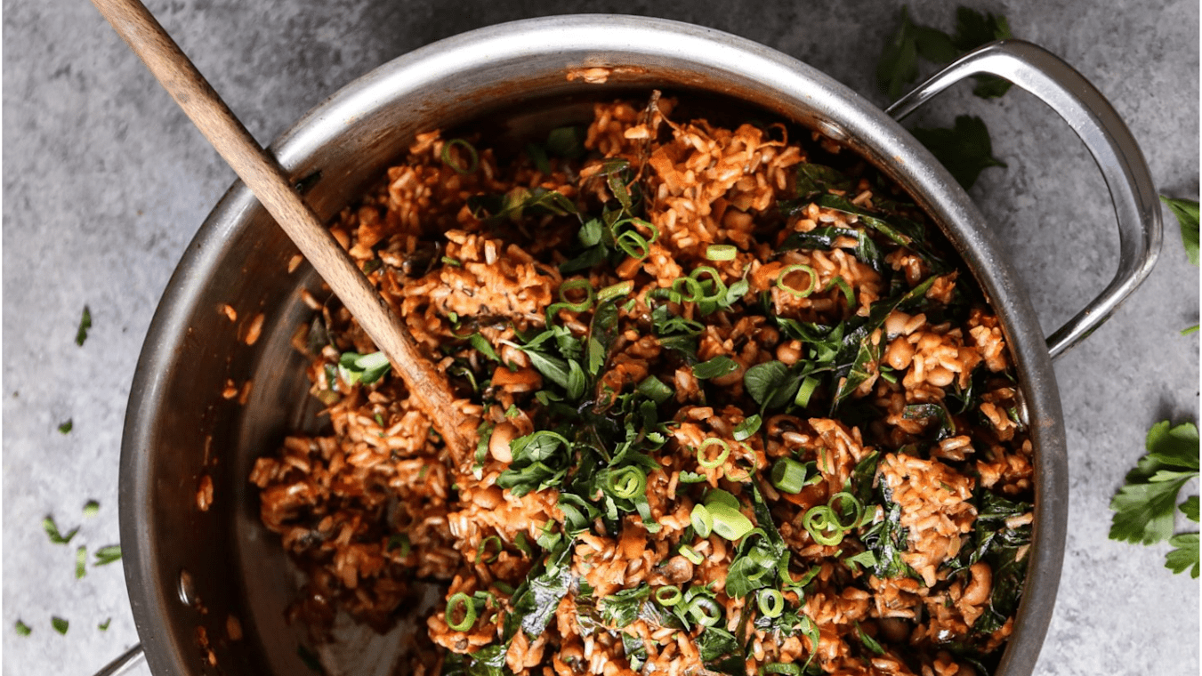 Meatless Brown Rice Jambalaya - Lettuce Grow
