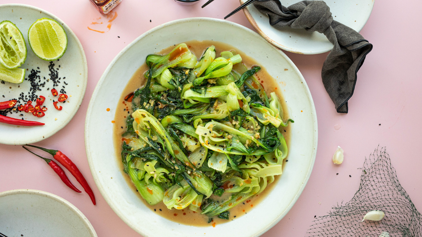 Ginger Miso Bok Choy - Lettuce Grow