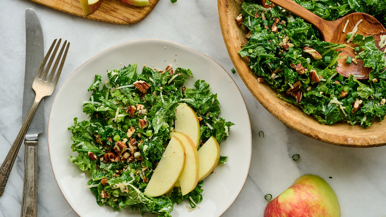 Apple Harvest Kale Salad - Lettuce Grow