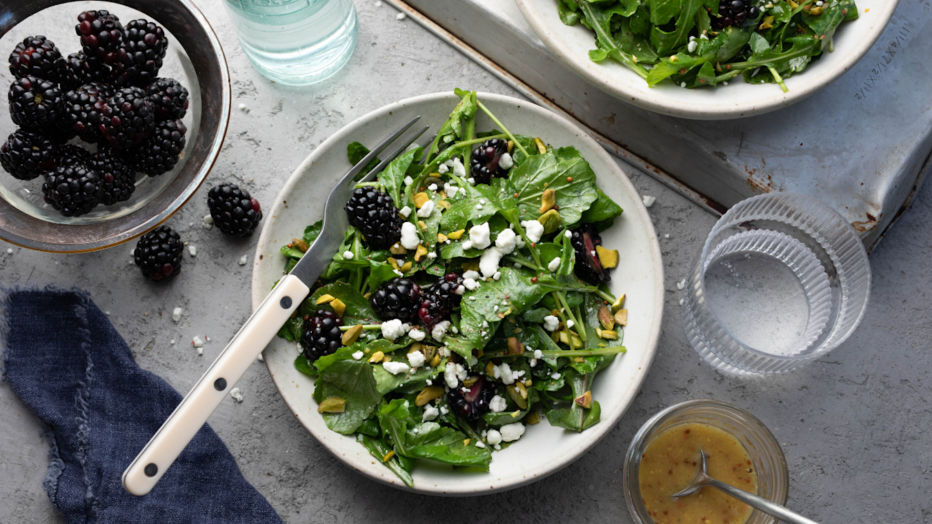 Spring Arugula & Blackberry Salad