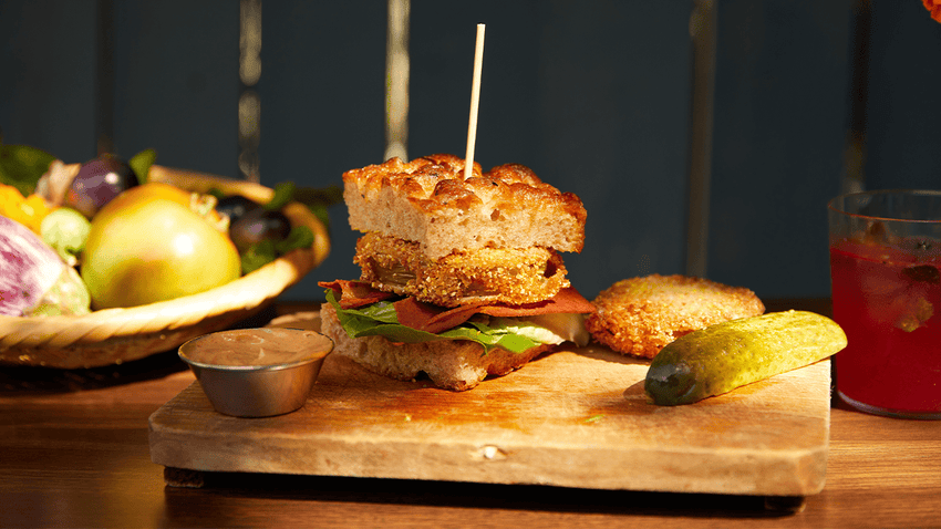 Fried Green Tomato Sandwiches - Lettuce Grow