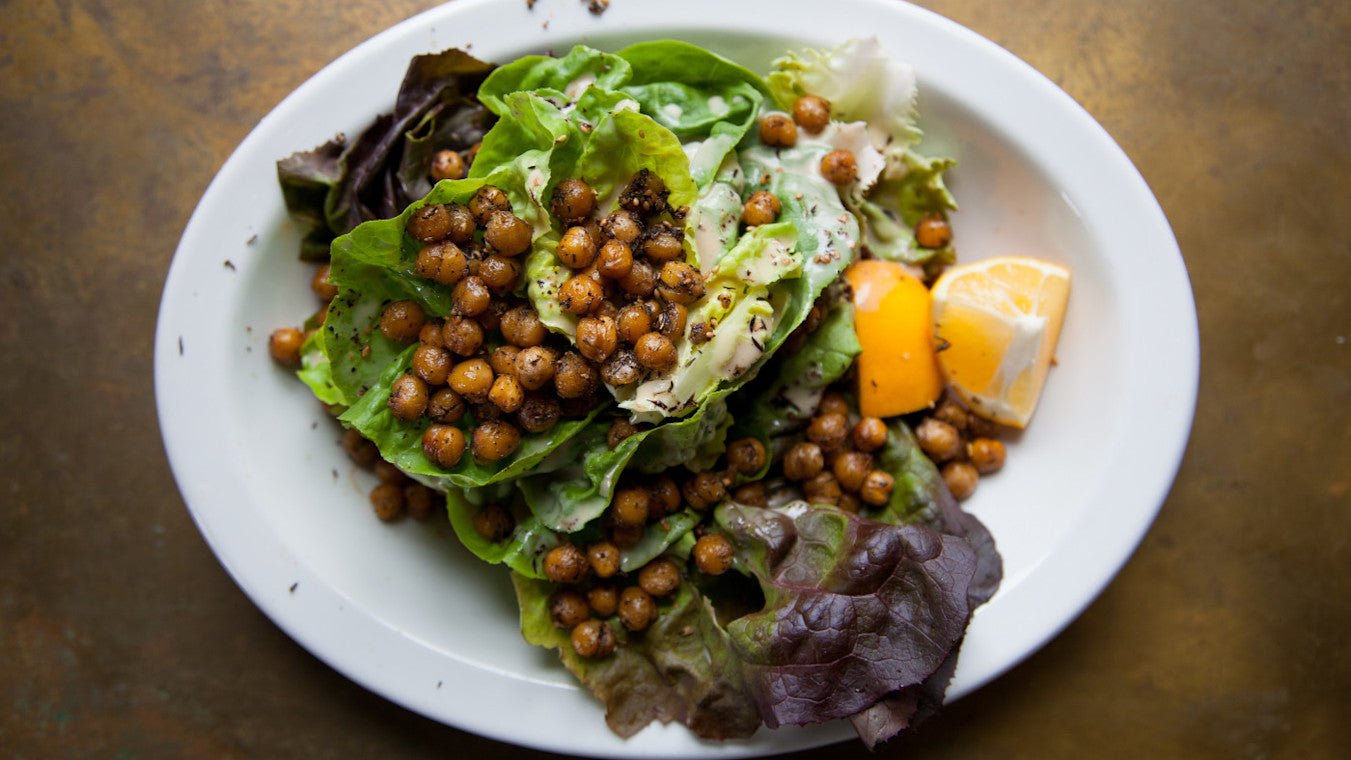 Bibb Salad With Crispy Chickpeas - Lettuce Grow
