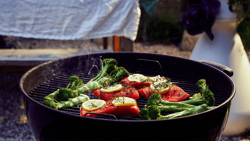 Grilled Salmon & Broccoli with Lemon-Herb Butter - Lettuce Grow