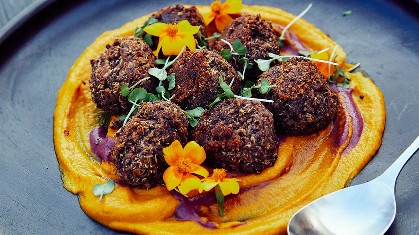Black Bean Lemongrass Meatballs