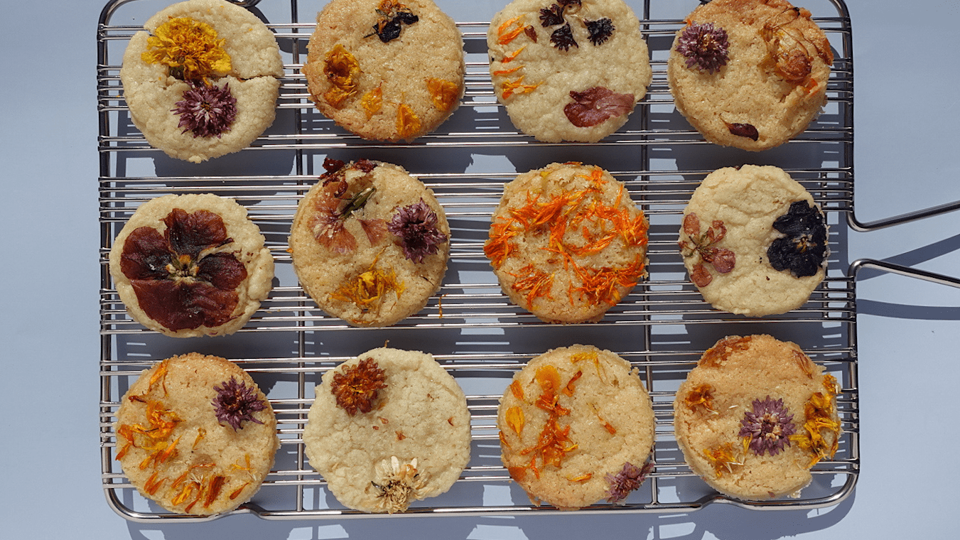 Edible Flower Sugar Cookies - Lettuce Grow