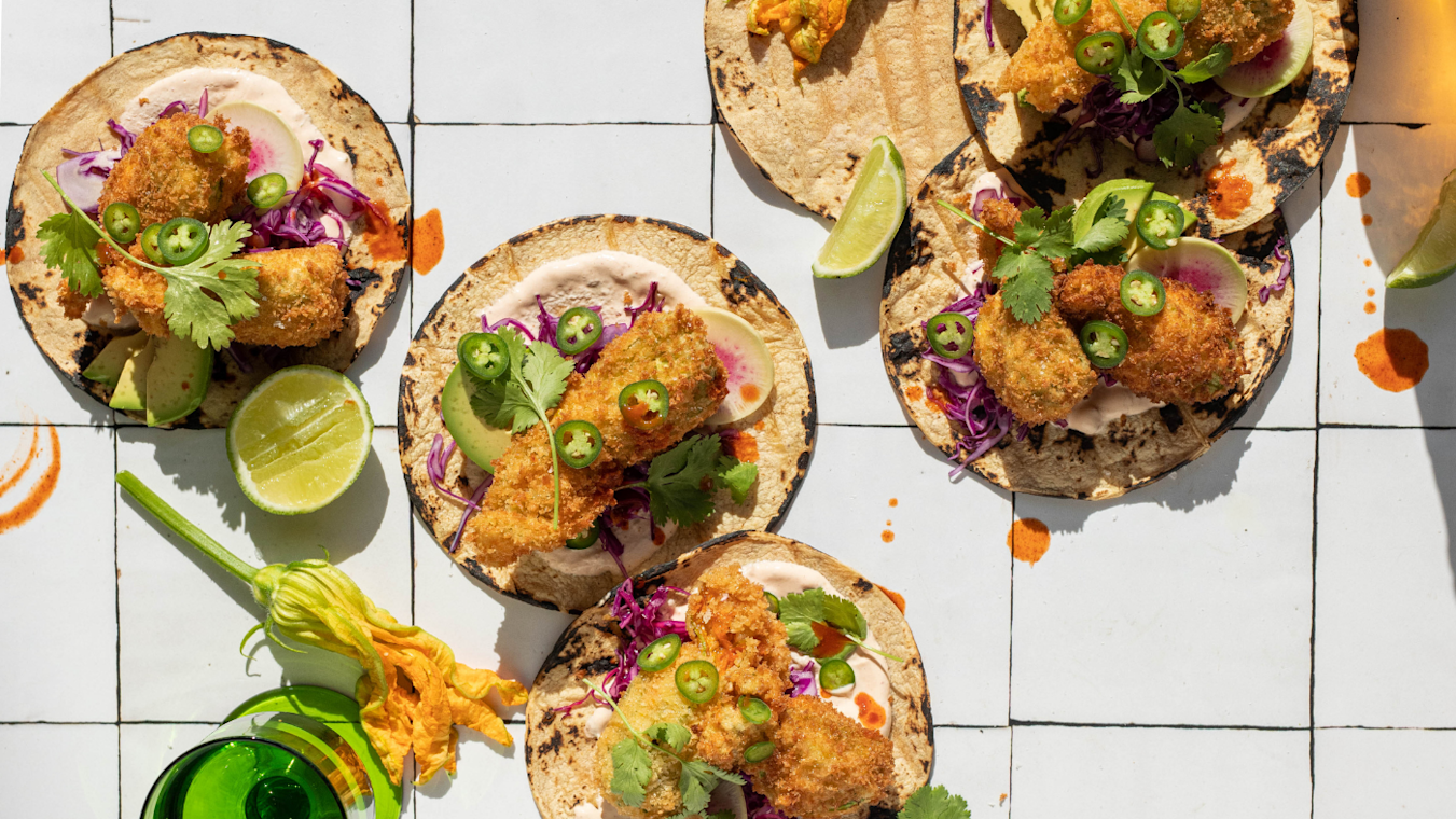 Squash Blossom Tacos - Lettuce Grow