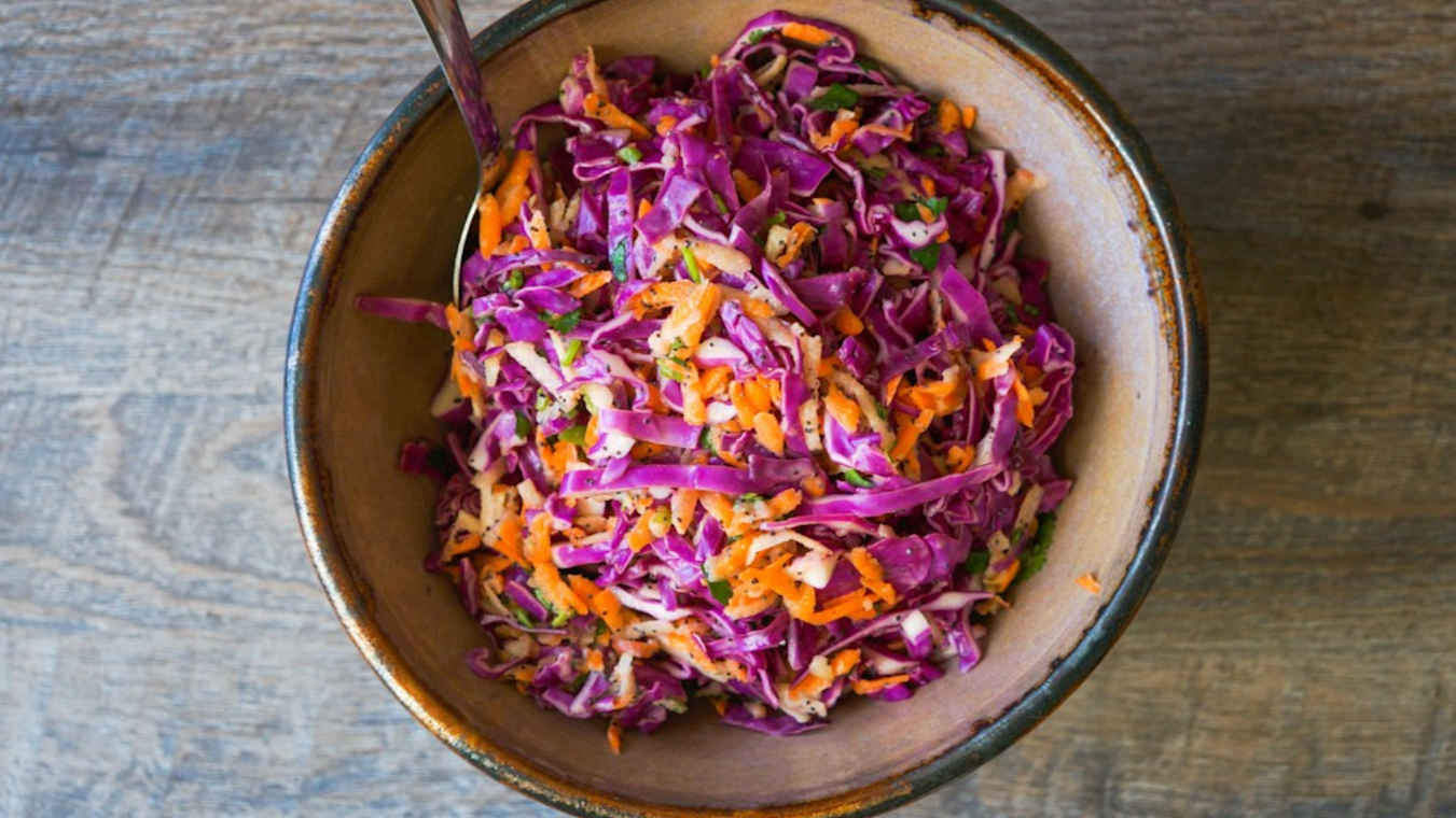 Spicy Cabbage and Carrot Slaw - Lettuce Grow
