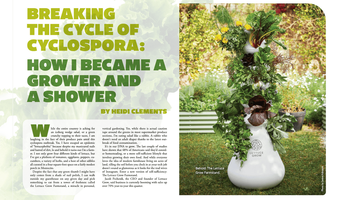 Breaking the Cycle of Cyclospora - Lettuce Grow