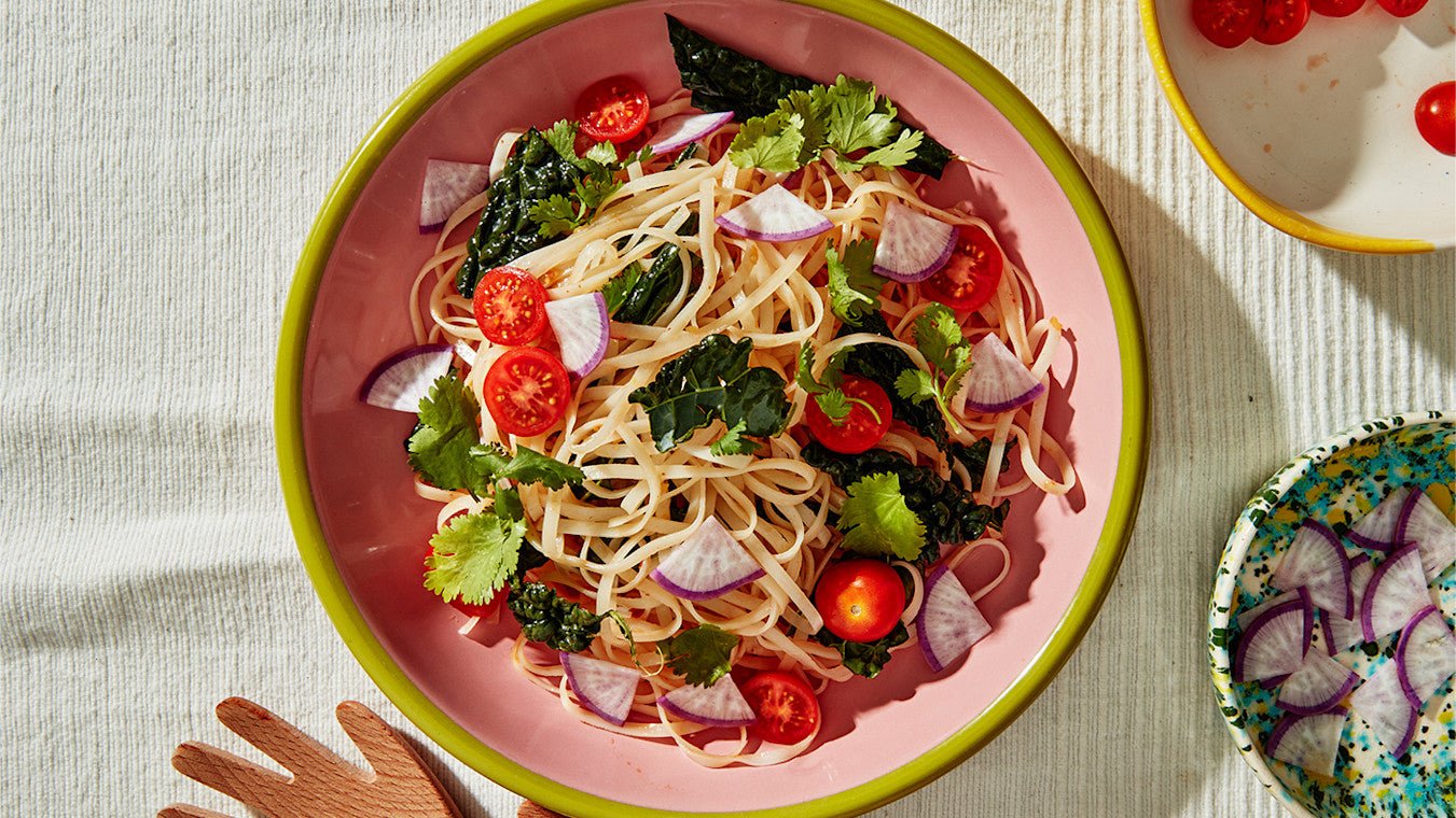 Summer Rice Noodle Bowl - Lettuce Grow
